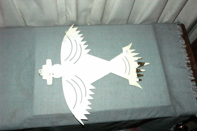 Enameled Metal Southwest Native American Eagle Wall Art
