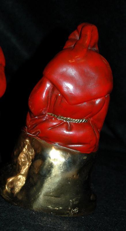 Bookends Antique Electroformed Bronze Clad Monk Book Ends Pair