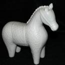 Ivory Porcelain Ceramic Tang Chinese War Horse Statue