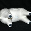 Ivory Porcelain Ceramic Tang Chinese War Horse Statue