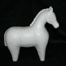 Ivory Porcelain Ceramic Tang Chinese War Horse Statue