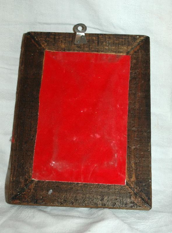 Frida Kahlo Portrait Old Mexican Folk Art , Hand Painted Wood Framed