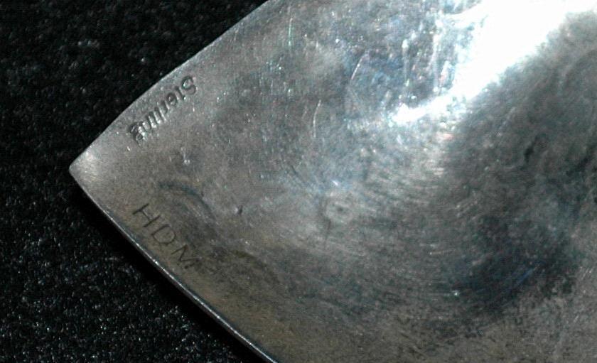 Native American Sterling Silver Heart Concho Clip Large On Earring Signed HDM
