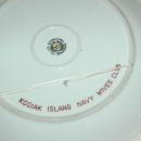 Alaska Eskimo Girl Hand Painted Signed Platter, Drarer, from Kodiak Navy Wives Club