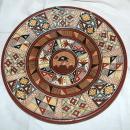 Hand-Painted and Hand-Fired Inca Peruvian Clay Plate, from Cuzco