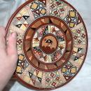 Hand-Painted and Hand-Fired Inca Peruvian Clay Plate, from Cuzco