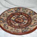 Hand-Painted and Hand-Fired Inca Peruvian Clay Plate, from Cuzco