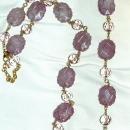 Joan Rivers Purple Amethyst Wire Wrapped Nugget Necklace