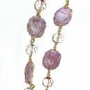 Joan Rivers Purple Amethyst Wire Wrapped Nugget Necklace