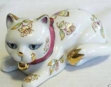 Franklin Mint Satsuma Cat Figurine