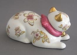 Franklin Mint Satsuma Cat Figurine