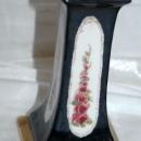 A Pair of O & EG (Oscar & Edgar Gutherz) Royal Austria Porcelain Candlesticks Black with Roses