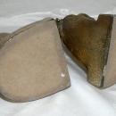 EQUESTRIAN BOOKENDS - HORSE HEAD BOOKENDS - CAST METAL Brass BOOKENDS