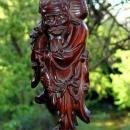 Chinese Immortal Root Wood Carved Table Lamp