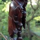 Chinese Immortal Root Wood Carved Table Lamp