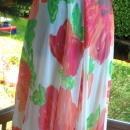 Shannon Rodgers for Jerry Silverman I. Magnin Flowered Chiffon Dress with Attached Scarf or Train