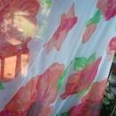 Shannon Rodgers for Jerry Silverman I. Magnin Flowered Chiffon Dress with Attached Scarf or Train