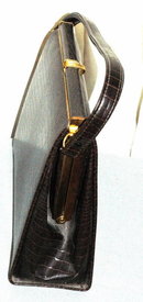 Crocodile Pattern Vintage Leather Purse