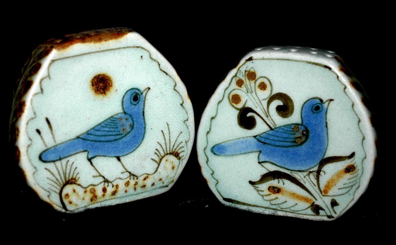 Mexican Tonala Pottery Salt Pepper Shakers
