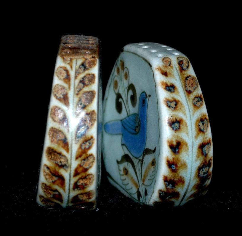 Mexican Tonala Pottery Salt Pepper Shakers