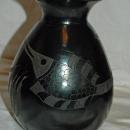 MATEOS MEXICO BLACK POTTERY VASE 9