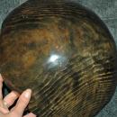KHOKHLOMA ART - HAND PAINTED MADE IN RUSSIA LACQUERED WOOD Bowl with 2 spoons