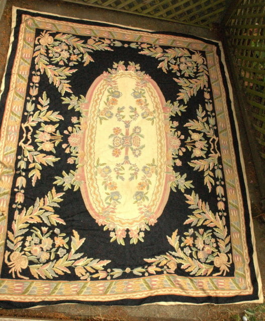 8' x 10' Wool Carpet Chain Stitch Hand Tied Islamic Rug
