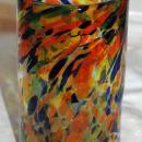 Mexican Hand Blown Art Glass Confetti Tumbler Glass