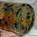 Mexican Hand Blown Art Glass Confetti Tumbler Glass