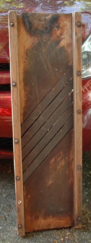 Giant Cabbage Slicer Slaw Board Wood with 5 Blades , Primitive