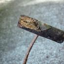 Primitive Antique Hay Hook , Wood Handle with Iron Hook