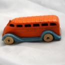 Barclay Toy Coast to Coast Auto Bus Orange and Blue Pre -War Slush Die-cast Very RARE!