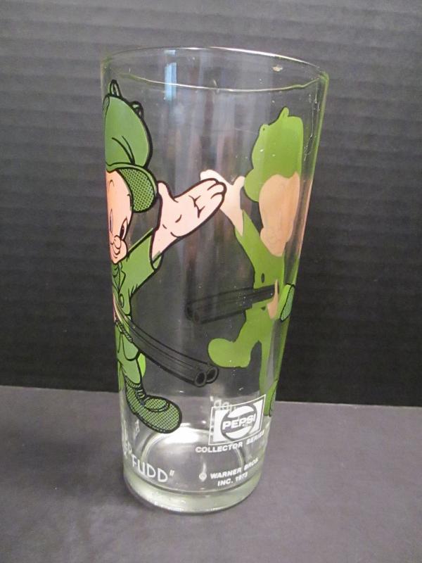 Elmer Fudd Looney Tunes Drinking Glass Warner Bros 1973 Pepsi Collector Series