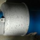 Vintage Keepsit Thermos Brand Jug Blue & White Speckled / Enamel Metal / Glass lined
