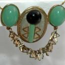 Atomic Lucite Enamel Pin Brooch High Voltage Appearance - Unusual