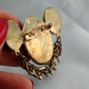 Atomic Lucite Enamel Pin Brooch High Voltage Appearance - Unusual
