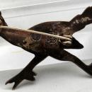Vintage Taxco Sterling Roadrunner Pin Signed EDR / 925 with Eagle Mark