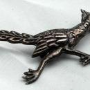 Vintage Taxco Sterling Roadrunner Pin Signed EDR / 925 with Eagle Mark