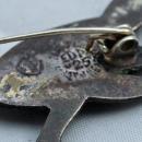 Vintage Taxco Sterling Roadrunner Pin Signed EDR / 925 with Eagle Mark
