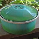 Vintage Graniteware, Enamelware Iron Dutch Oven Cooking Pot 8 Qts