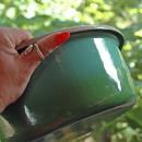 Vintage Graniteware, Enamelware Iron Dutch Oven Cooking Pot 8 Qts