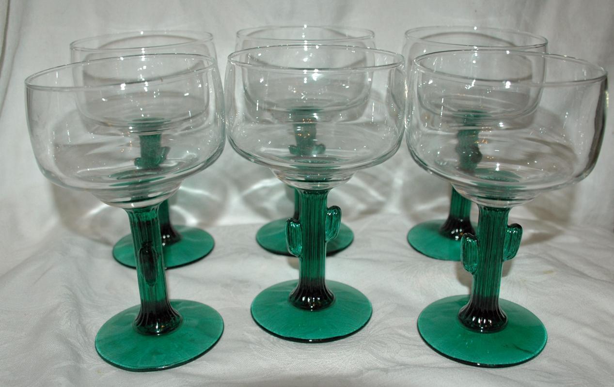 Cactus Stem Margarita Glasses 12oz