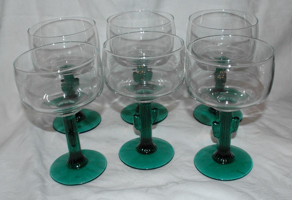 Cactus Stem Margarita Glasses 12oz