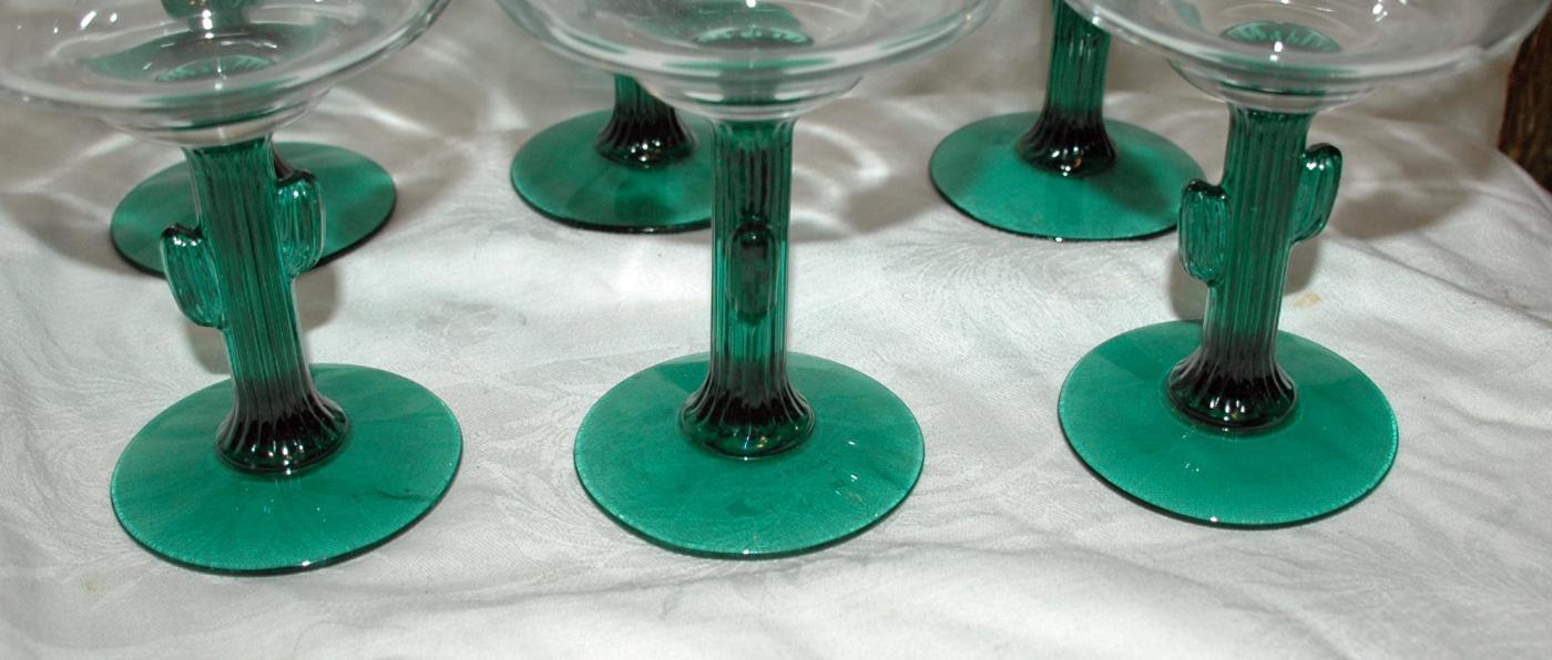 Cactus Stem Margarita Glasses 12oz