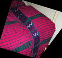 Guatemala Hand Loomed Textile Bedspread 56