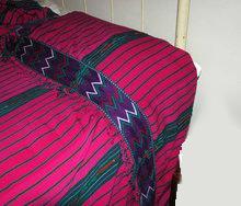 Guatemala Hand Loomed Textile Bedspread 104