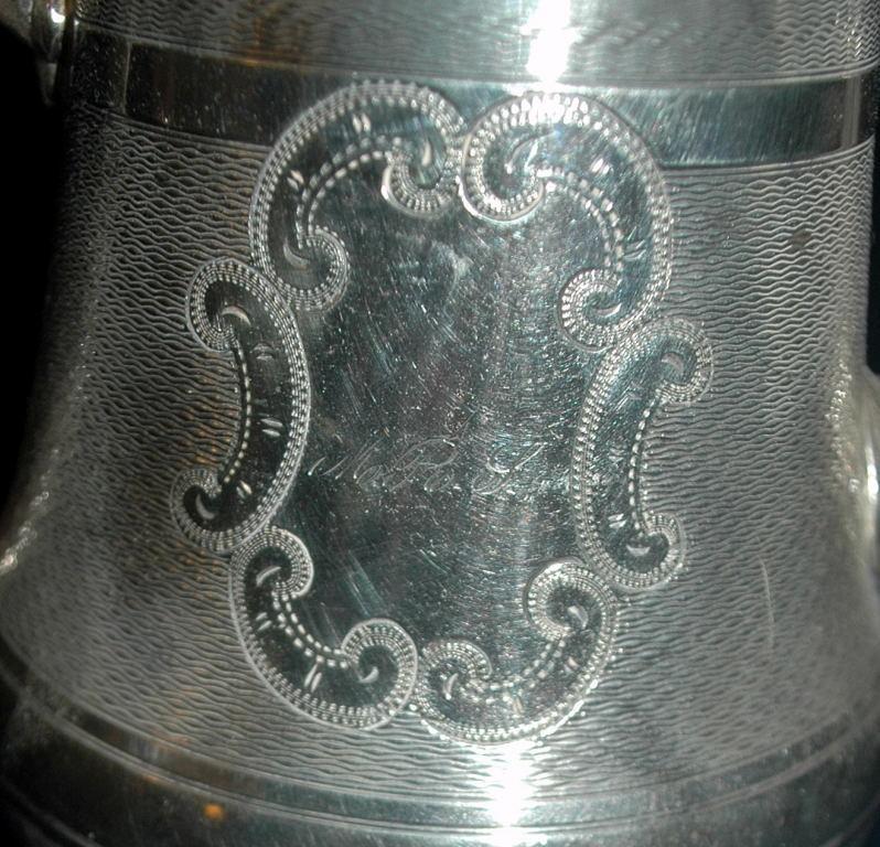 ANTIQUE MERIDEN B & COMPANY SILVER PLATE TEA POT TEAPOT OR COFFEE SERVER #615