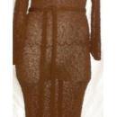 1940's Rayon Boucle Hand Knit Dress Gown * PRICED REDUCED! **
