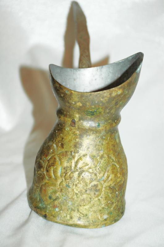 TURKISH OTTOMAN CEZVE BRASS COFFEE POT ANTIQUE