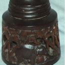 African Wood Bas-Relief Carved Vase ** PRICE REDUCED ** PRICE REDUCTION !!